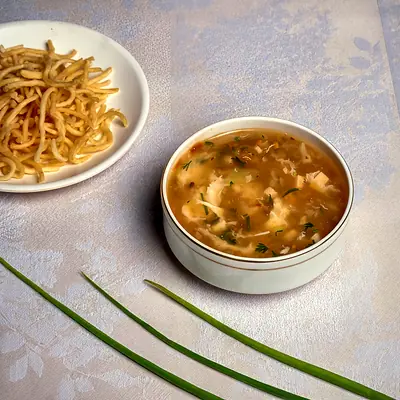 Chicken Manchow Soup at Mustard Food Court, HSR Layout