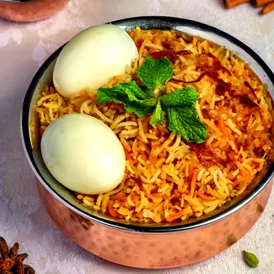 Egg Biryani (2 Eggs) at Mustard Food Court, HSR Layout