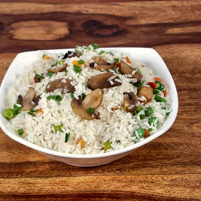 Mushroom Fried Rice at Mustard Food Court, HSR Layout