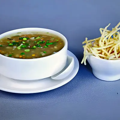 Veg Manchow Soup at Mustard Food Court, HSR Layout
