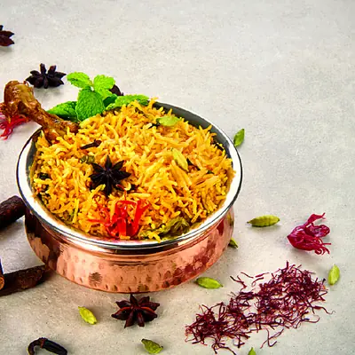 Chicken Biryani at Mustard Food Court, HSR Layout
